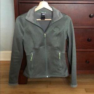 North Face Green Full-Zip Jacket XS